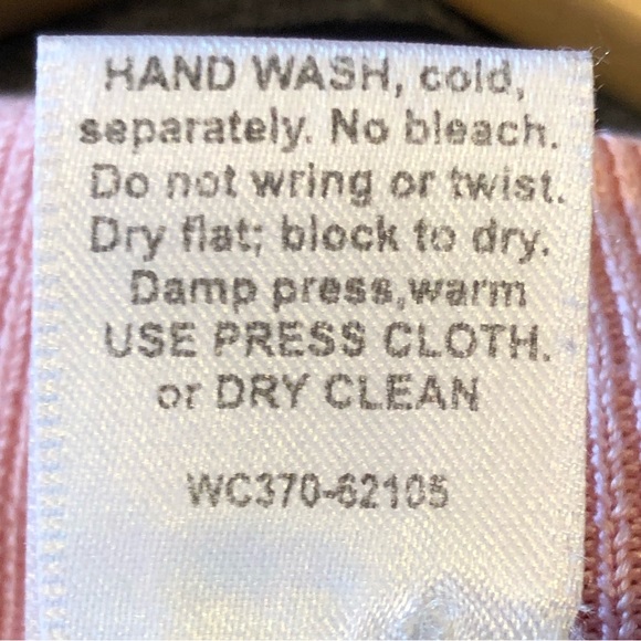 NWOT PENDLETON silk/nylon mock neck sweater sz 1X Blush pink - Picture 4 of 4